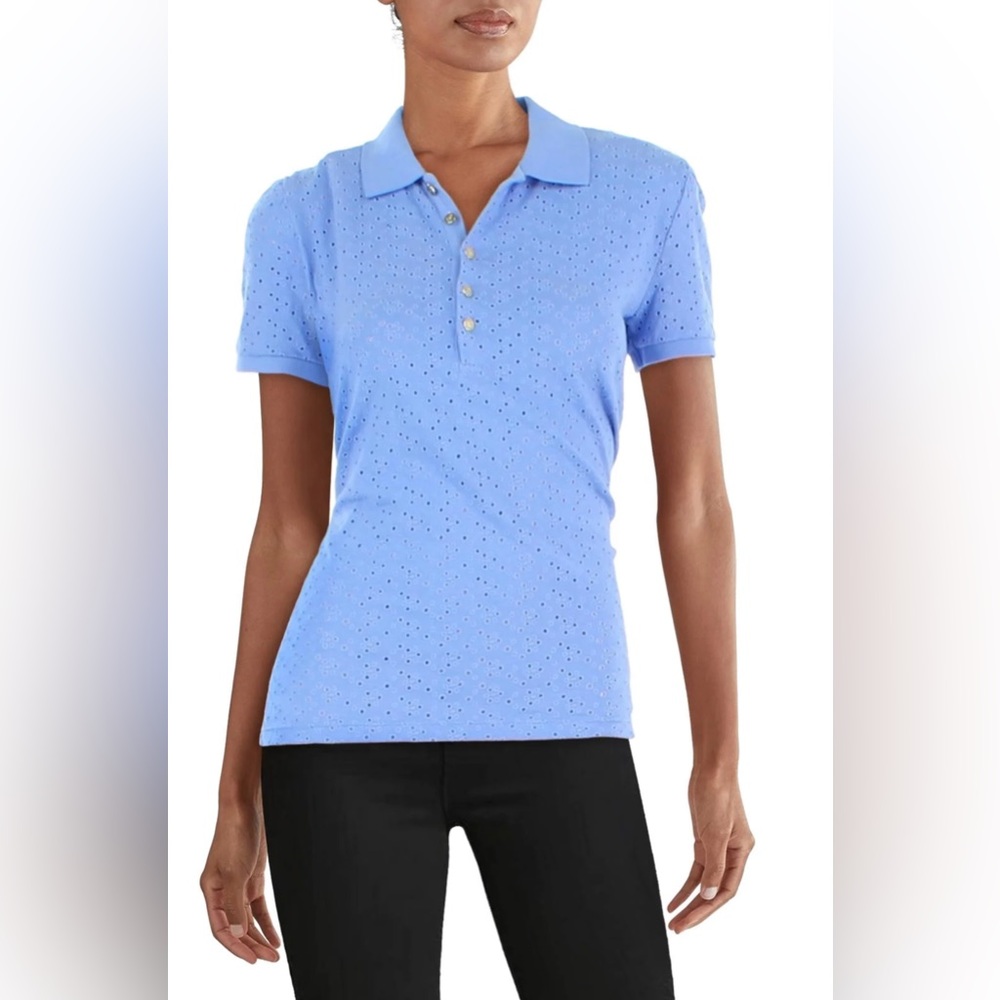 Lauren Ralph Lauren Embroidered Polo Shirt - Blue Loch